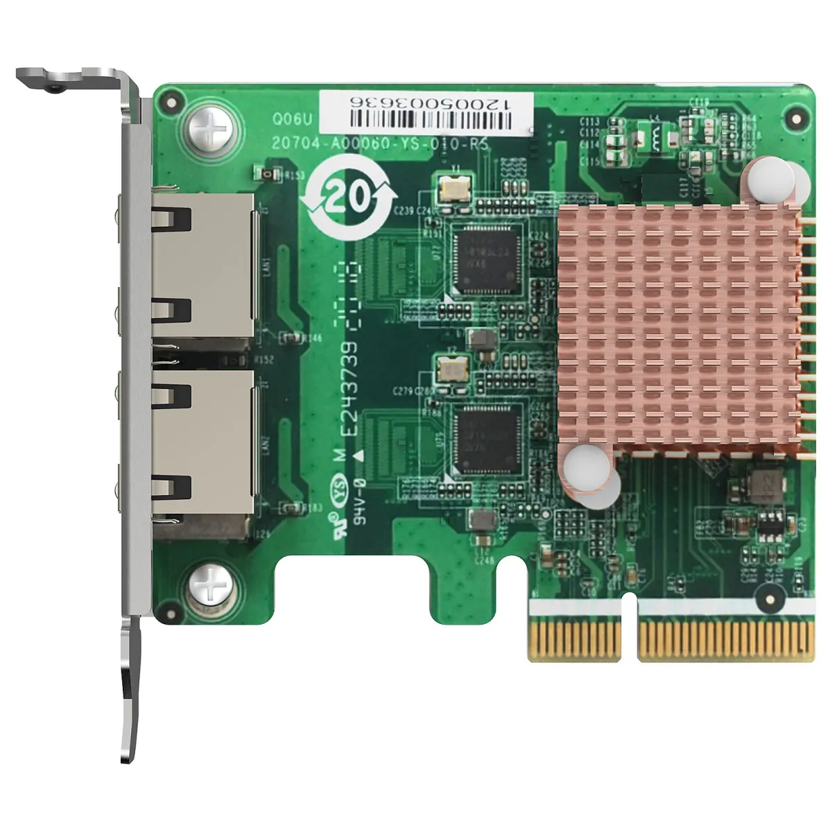 Qnap QXG-2G2T-I225 2 x 2.5GbE PCIe Low-profile Network Adapter