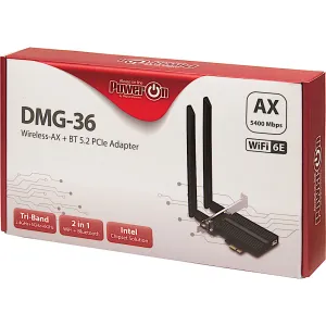 PowerON DMG-36 Wireless AX+BT5.2 PCIe Adapter