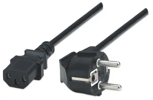 Manhattan EU Power Cable C13 to CEE 7/7 1.8 m