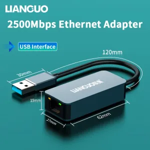 LIANGUO WK-2.5G-U USB-A to 2.5G Ethernet Adapter