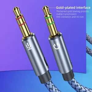 ESSAGER 0.25m 3.5mm Female to Dual 3.5mm Male Mic AUX Audio Y Splitter Cable