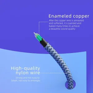 ESSAGER 0.25m 3.5mm Female to Dual 3.5mm Male Mic AUX Audio Y Splitter Cable
