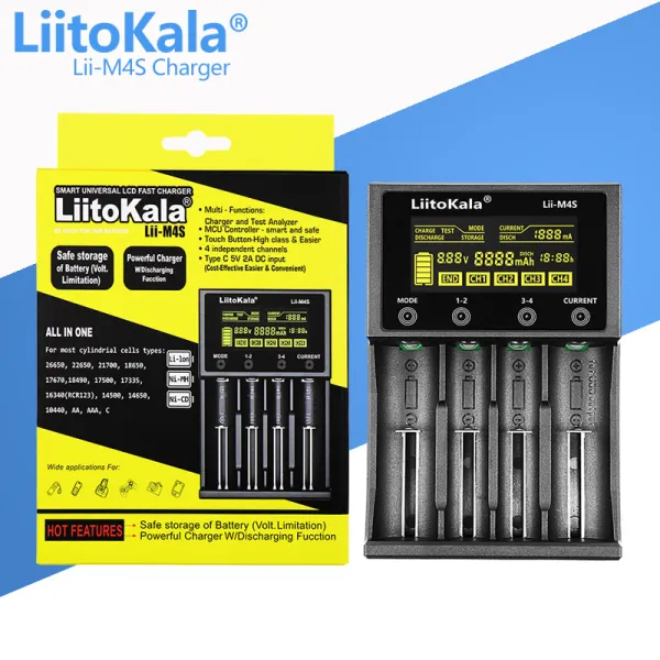 Product LiitoKala Lii-M4S Smart Battery Charger Image