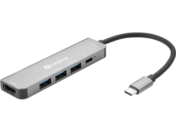 Product Sandberg USB-C Dock HDMI+3xUSB+PD 100W 136-32 Image